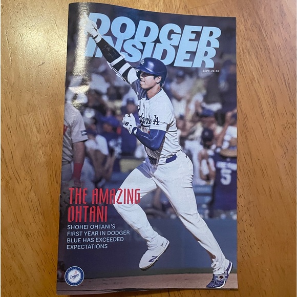 Dodger Insider September 2024 Program The Amazing Shohei Ohtani - Picture 1 of 1